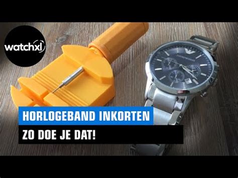 schakel uit horloge halen|horlogeband kleiner maken.